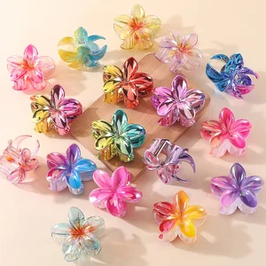 2/4 pcs Fashion Female Flower Hair Grampos Vacation Bohemia Egg Flower Hair Gramps Cabes Large Girls Hair Staples Hair Accessories 10 Main Sales Accessory Bride Hair - №3