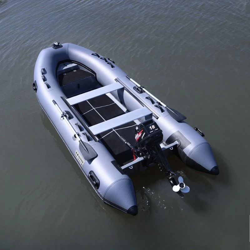 

Aluminum shell bottom assault boat sea fishing high speed boat thickened V bottom RIB boat