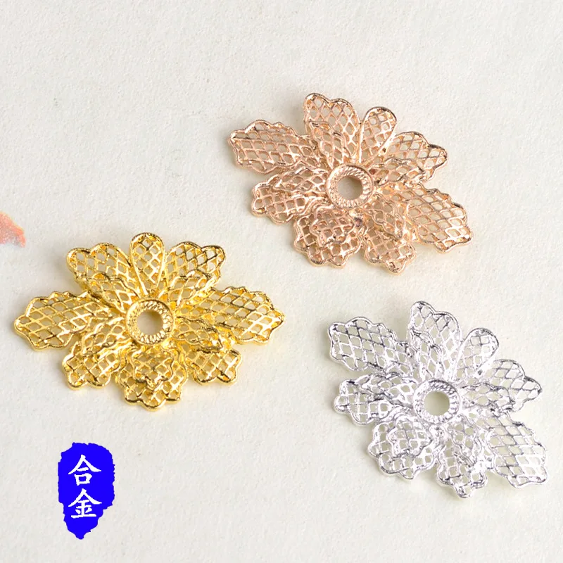 

100 pieces set of antique jewelry new hollow sunflower jewelry handmade antique hairpin walking jewelry down
