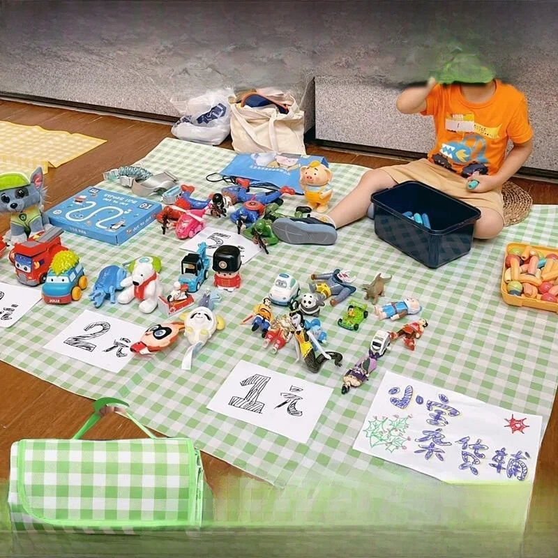 

Children's Kindergarten Flea Market Love Heart Sell Stand Tablecloth Mat Arrangement Outdoor Home Use Plant Floral Print