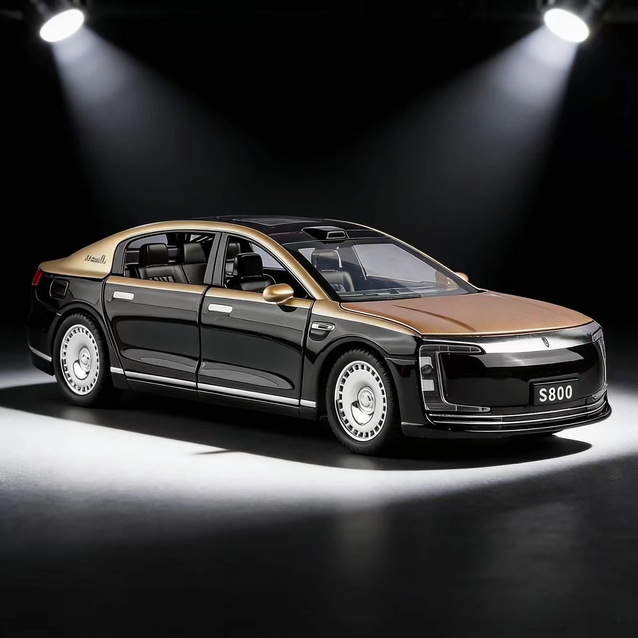 

1:32 Zunjie S800 сплав звук и свет бизнес модель автомобиля центр автомобиля украшение консоли высокого класса креативная игрушка в подарок