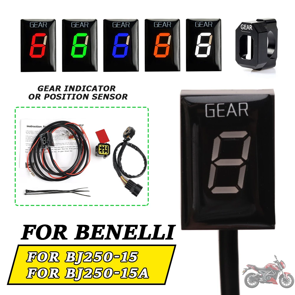 

Motorcycle Accessories Gear Indicator Display Meter Position Sensor For Benelli BJ250-15 BJ250-15A BJ 250-15 BJ 250-15A Parts