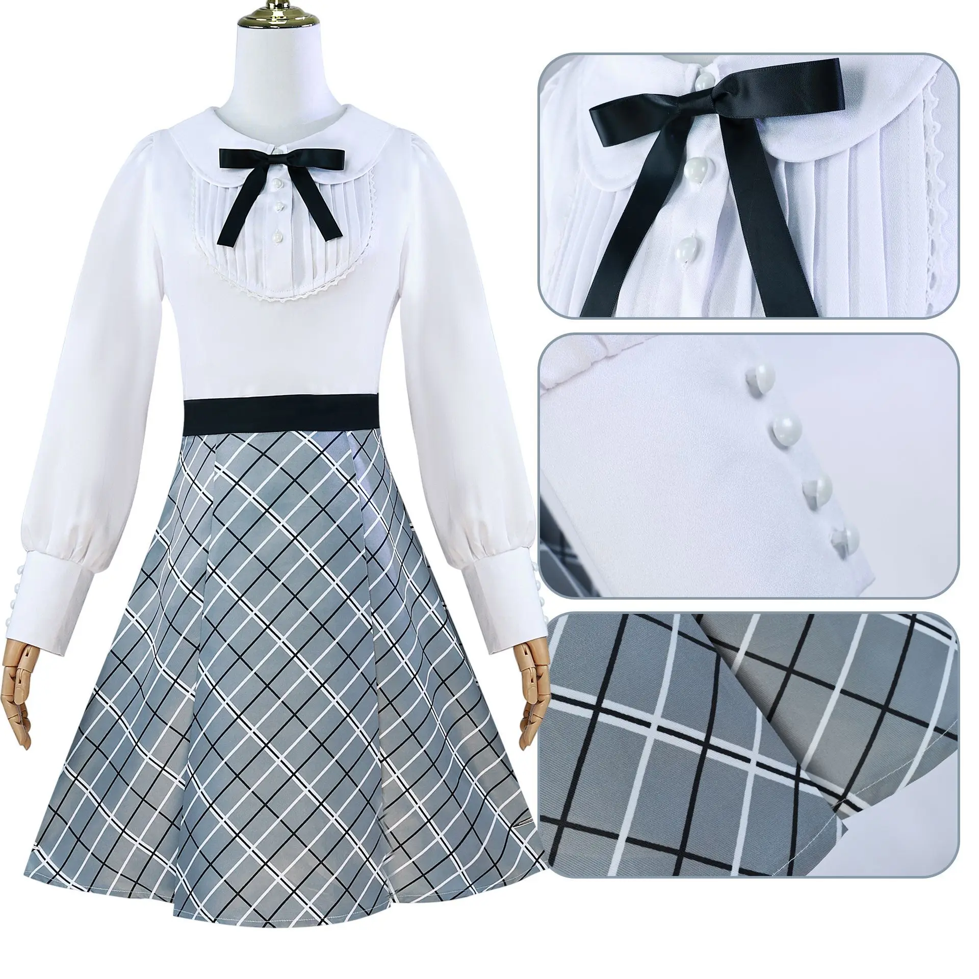 Anime  Bang Dream Cosplay Costume Toagawa Sakiko Cos Women Girls JK  Halloween Party Cosplay Dress