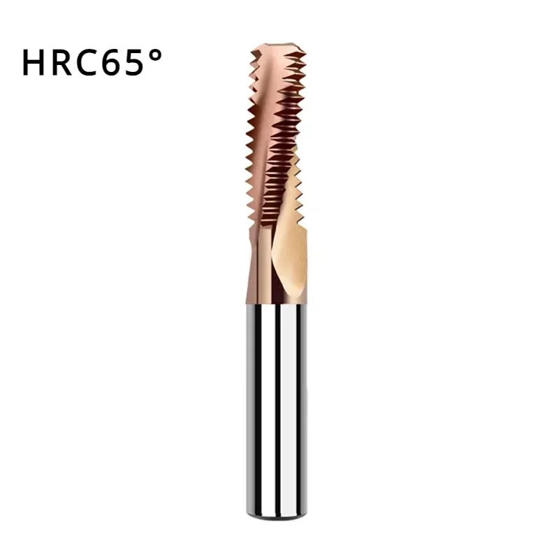 1 stks CNC HRC 60 Graden carbide Enkele tand Draad Frezen M1 M1.2 M1.4 M1.6 M2 M2.5 M3-M24 Vhm draad frees