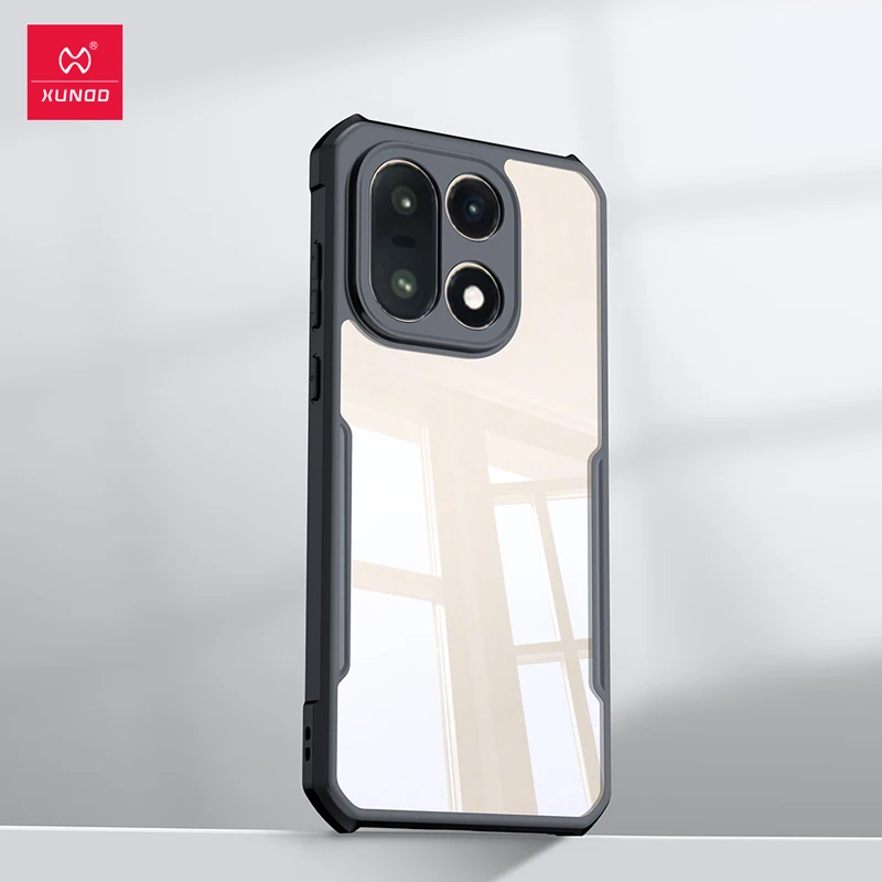 For OnePlus 15 Case XUNDD Shockproof Anti-drop Airbags TPU Hard PC Transparent Phone Cover