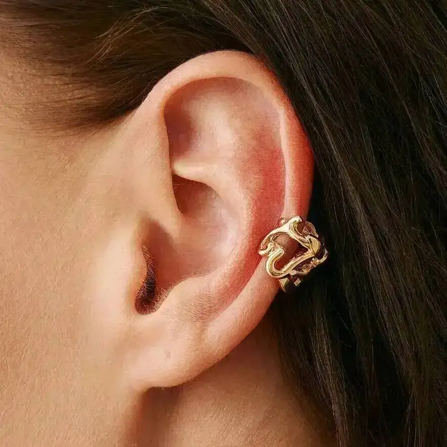 

PuRui 4 Styles Cute Exquisite Irregular Geometry Starfish Clip Earrings Women Fashion Simple No Piercing Ear Clip Jewelry Gifts