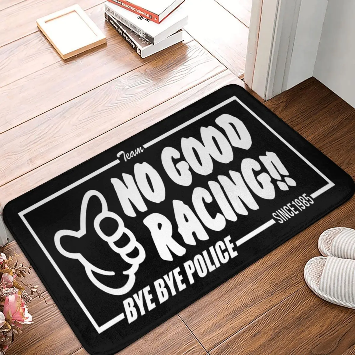 No Good Racing Jdm Naklejki Jdm 40x60cm Dywan Poliester Maty podłogowe Nowoczesna łazienka Prezenty świąteczne