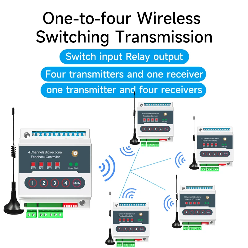 PUFFINS Multi-Circuit Wireless Intelligent Control Switch Frequency Adjustable Support Multiple Programs Operation Controller