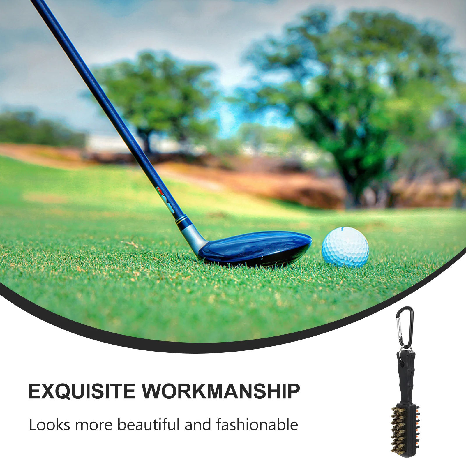 

Golf Club Brush Double-Side Steel Wire Cleaner For Golfing Club Head Scrubber Durable Golfs Accessory Training Tool