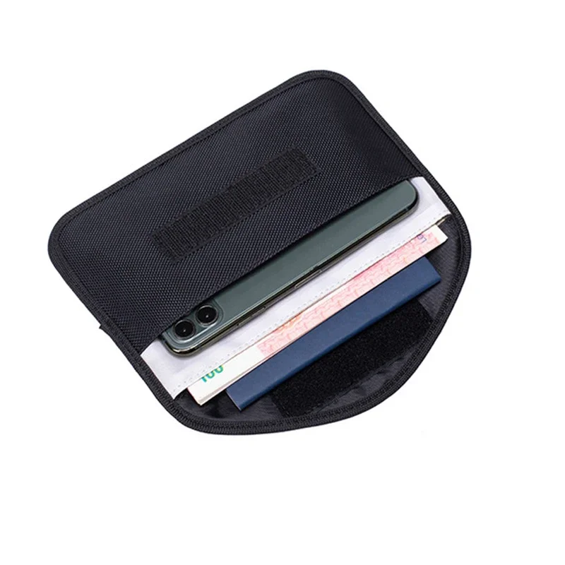 1pcs Outdoor Faraday Bag Signal Blocking Shield Case Protector Pouch Signal Blocker Case RF Signal Safe Lock Bag For Car Keys
