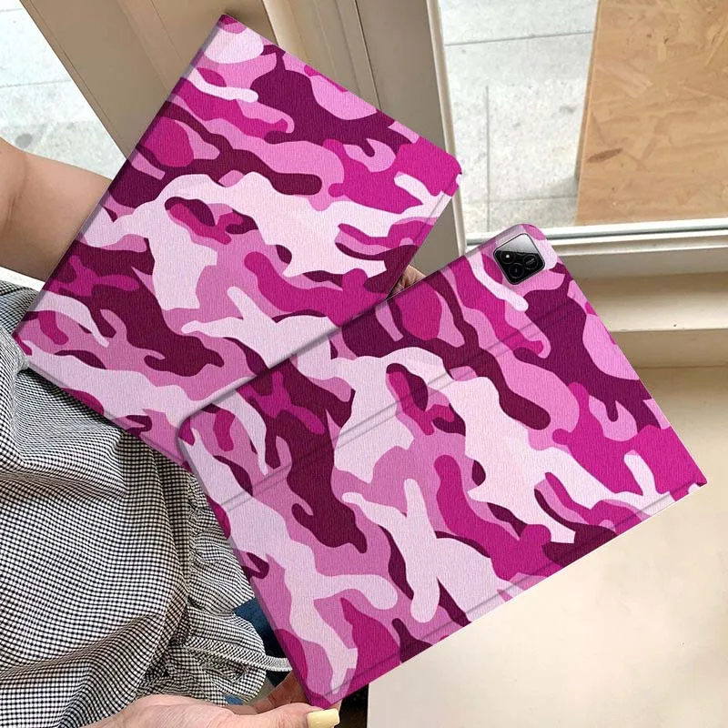 

Pink Camouflage Pattern Design Tablet Case For Xiaomi Redmi Mini Pad SE K 2 4 5 6 7 8 2023 2025 11 8.8 11.2 10.1 Pro Gift