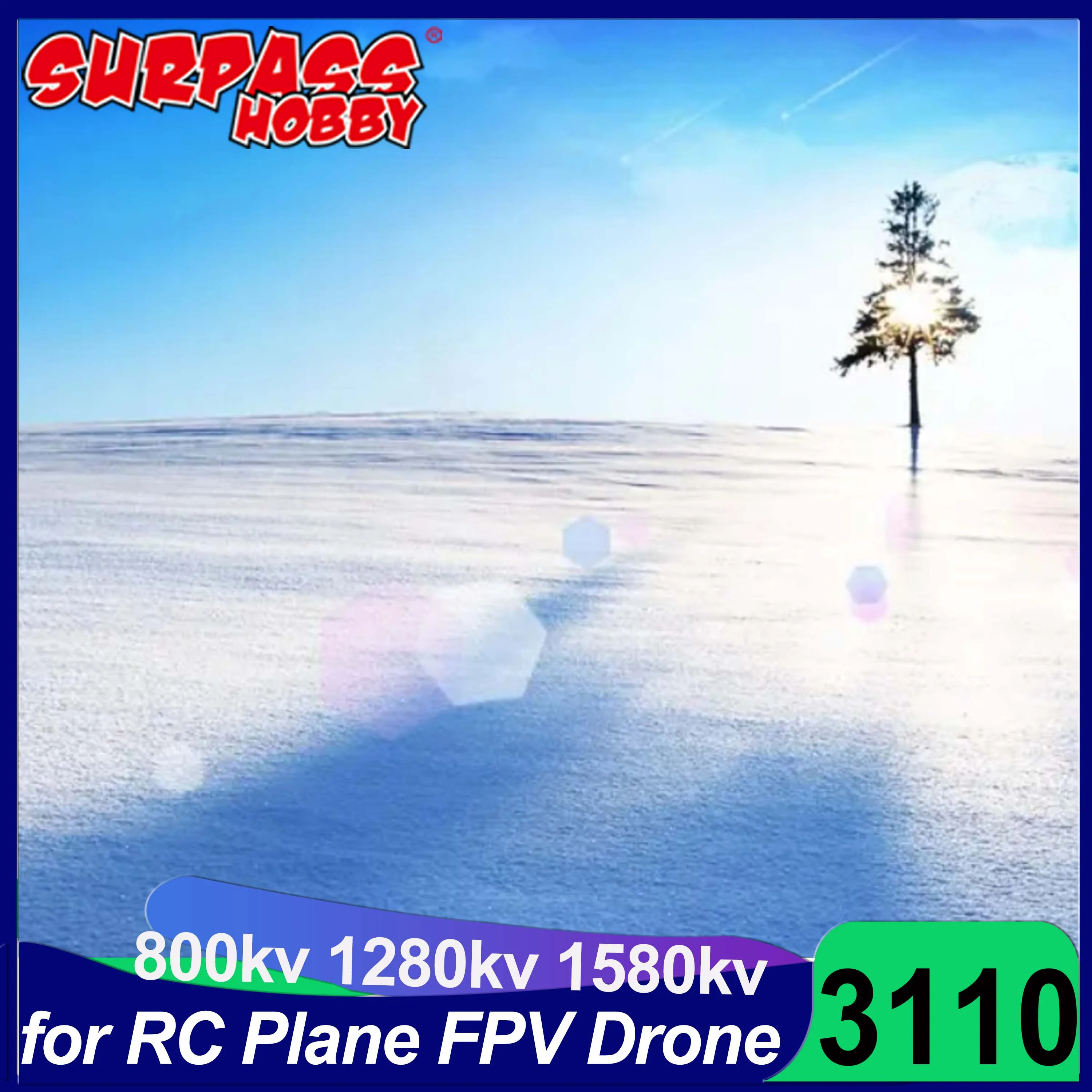 

SURPASS HOBBY 3110 Outrotor Brushless Motor 800kv 1280KV 1580KV for RC Fixed-wing FPV Racing Drone Plane Mark4 10inch Frame APEX