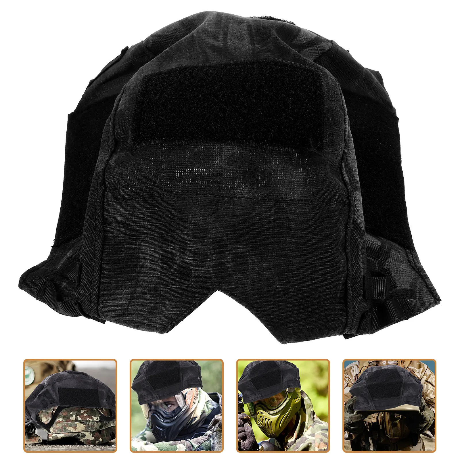 Safety 36x26x1cm Military Style Jungle Camouflage Series Stable Buckle Protective Outdoor Hunting Head