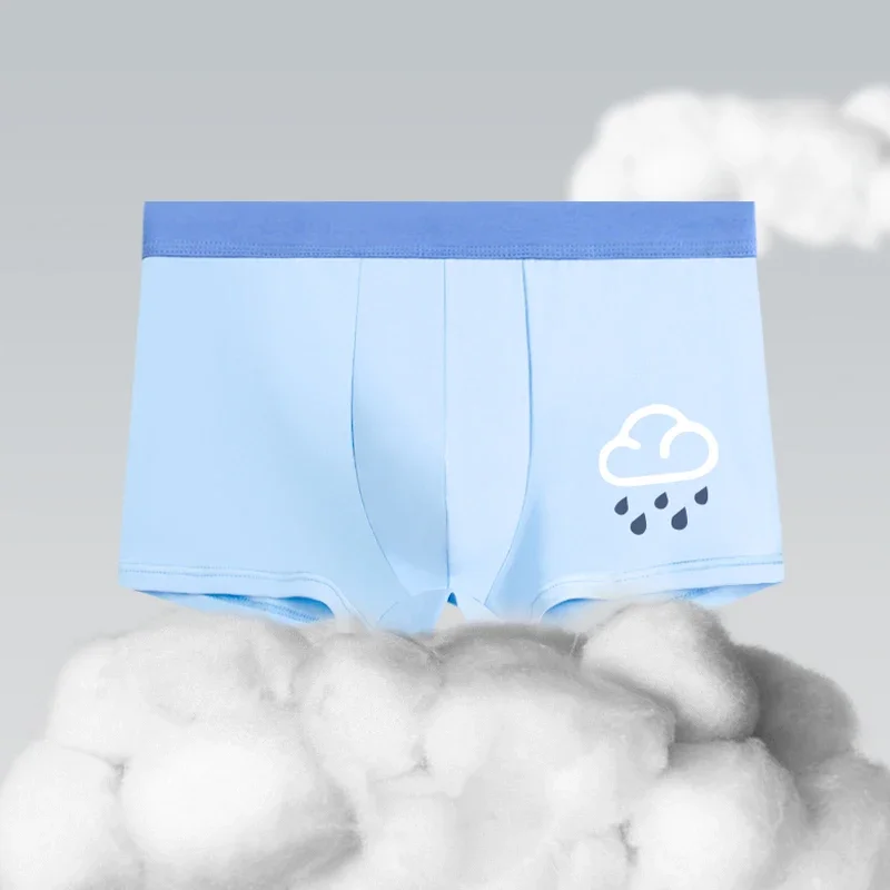 Teenagers pure cotton underwear men's four corner development sports shorts middle and high school boys antibacterial breathable