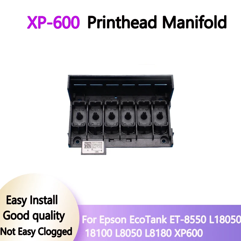

XP600DTF Convert For Epson EcoTank L18050 ET 8550 L8180 Printhead Manifold Adaptor Print Head Use DX5 Damper DTF ET8550 Printer