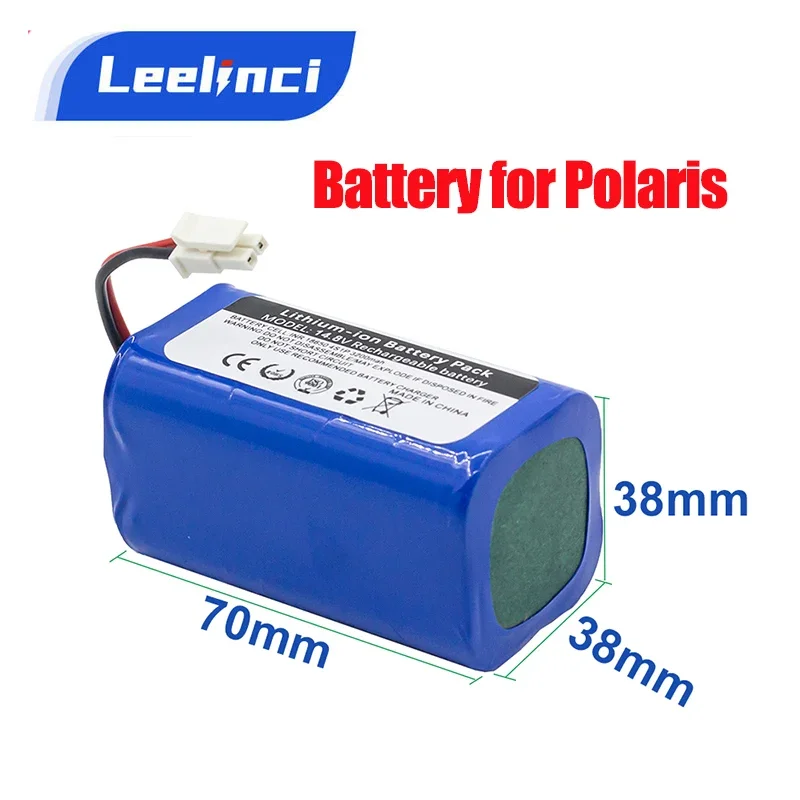 

14.8V Lithium Battery for Polaris Batterie of Sweeping Robot Charging Battery Human vacuum cleaner Rechargeable Batterie 18650