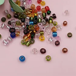 4mm 100Pcs Colorful Charm Glass Seed Loose Spacer Beads For Jewelry Making DIY Earrings Necklace Bracelet Handmade Material