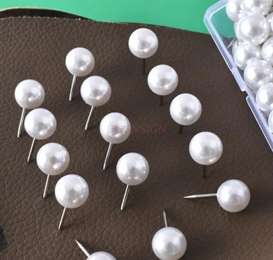 

100pcs Creative transparent H-shaped nail, round head nail, small head nail, graphic designer, nail photo, wall, soft wood board