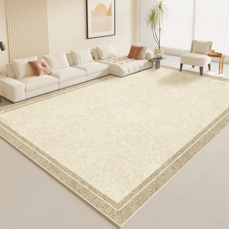 Cream Style Carpets for Living Room Modern Minimalist Bedroom Decor Carpet Fluffy Soft Plush Floor Mat Home Large Area Thick Rug