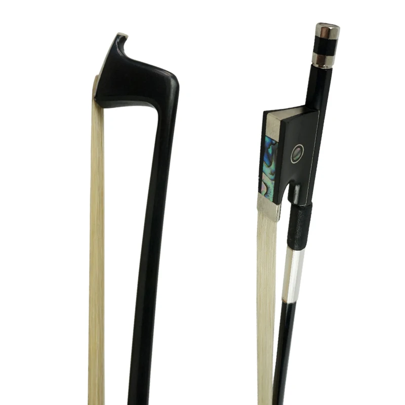 Top Quality Carbon Fiber Violin Bow with Colour Pearl Real Horse Hair for Sale VB010C