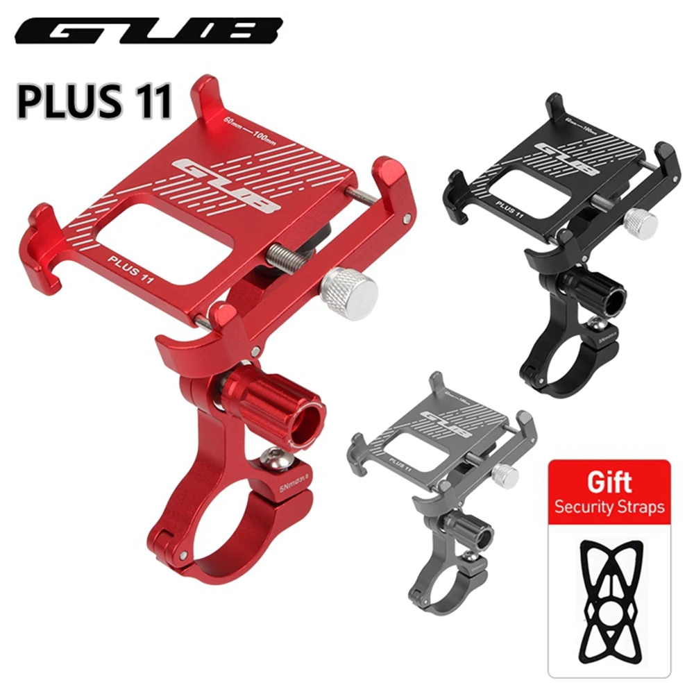 GUB PLUS 11-Soporte de teléfono para bicicleta eléctrica, accesorio para manillar de 3,5-6,8 pulgadas, para bicicleta de montaña o carretera