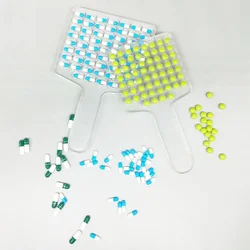 New 30 Manual Capsule Tablet Counter Plate Hand Soft gel Counting Tray for Size 000 00 1 2 3 4 5