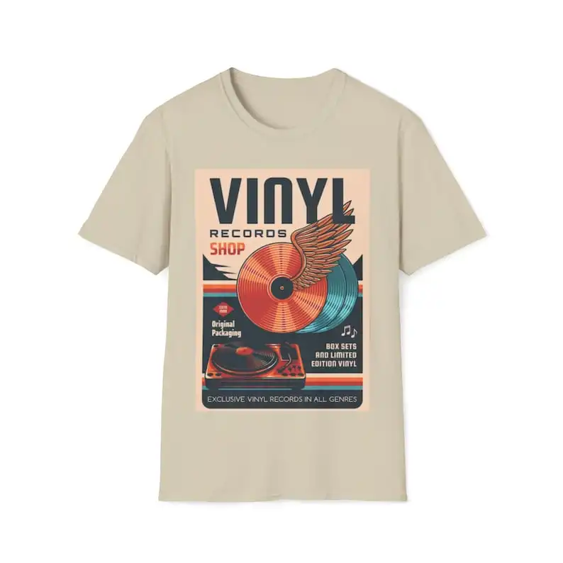 

Vinyl Records T-Shirt/Unisex/Soft-Style/3 Colours/S - 4XL