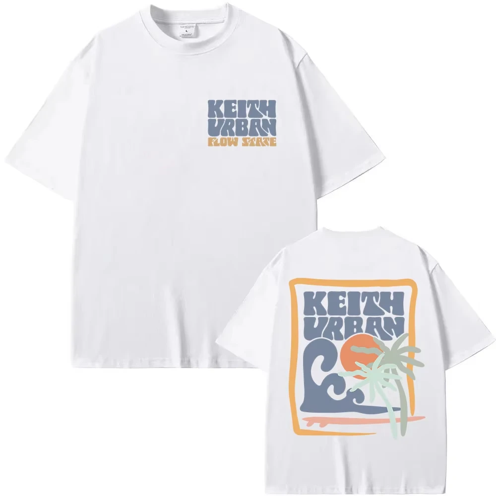 Keith Urban 2026 New Album Flow State Tour T-shirt Graphic Print Cotton Tees Streetwear Women and Men Casual Tops Summer T Shirt