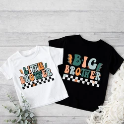 Big & Little Brother Sibling Shirts Matching Sibling Outfits Summer Short Sleeve Kid Tshirts Clothes New Big Brother Tshirt Gift