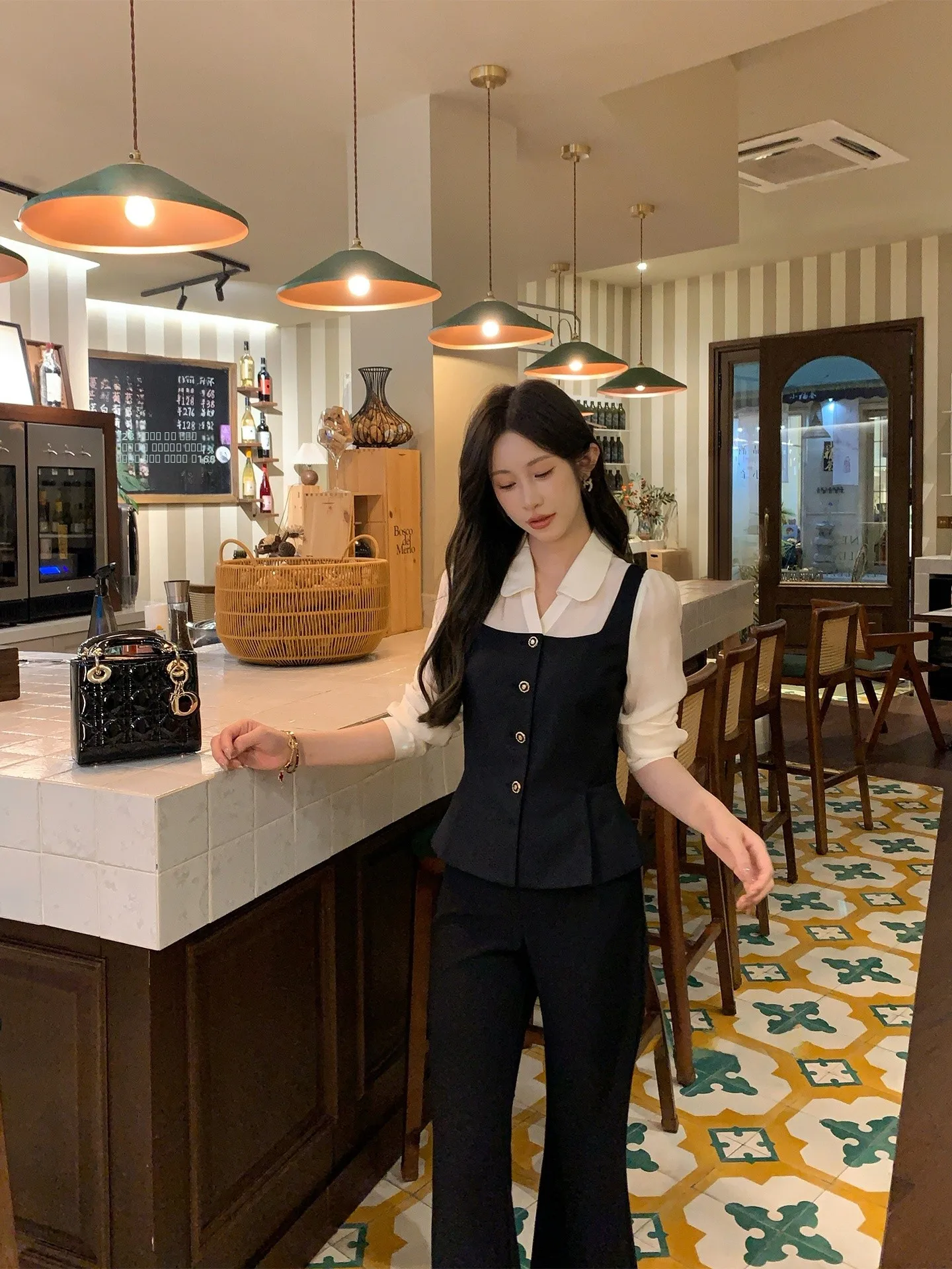 

Женский топ с длинным рукавом и утягивающим эффектом на талии, дизайн с цветовыми блоками, новинка весенней коллекции, комфортный, дышащий, из смесового полиэстера