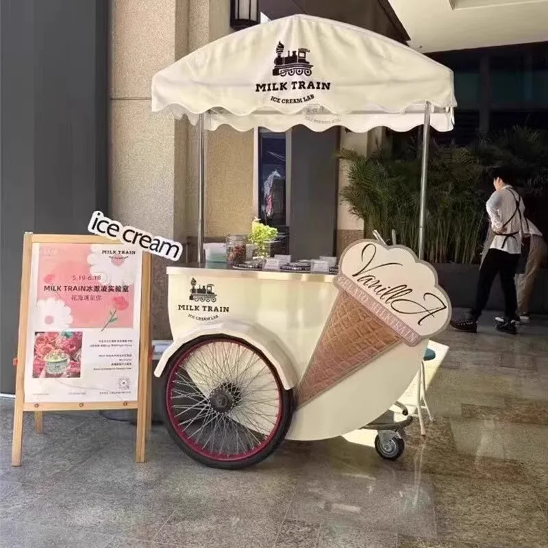 HOME  Ice Cream Mobile Truck, Stall Car, Shopping Mall Store, Commercial Activity, Promotional Car Display Decoration
