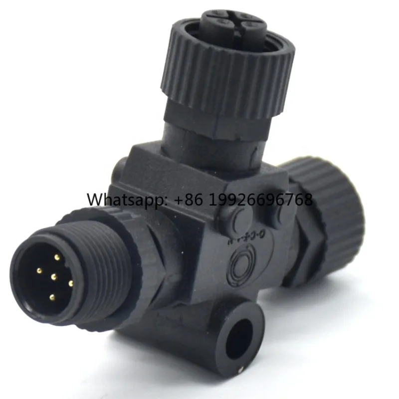 

Waterproof M12 5-Pin Industrial Splitter T-Type Connector Circular Connectors for NMEA 2000 Male Connector From Supplier