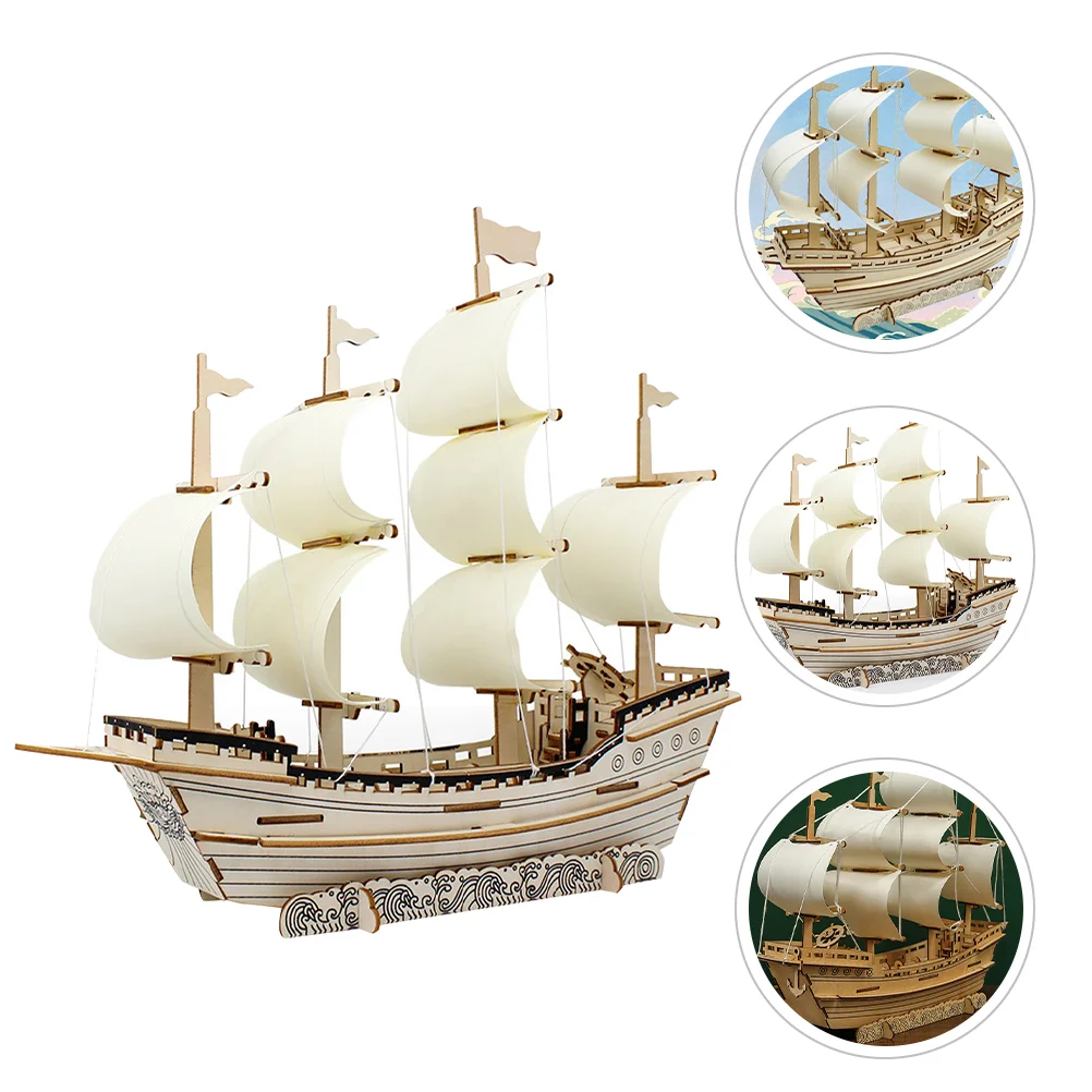 Silk Merchant Ship 3d Puzzle for Adults Wooden Puzzles Sailboat Models to Build