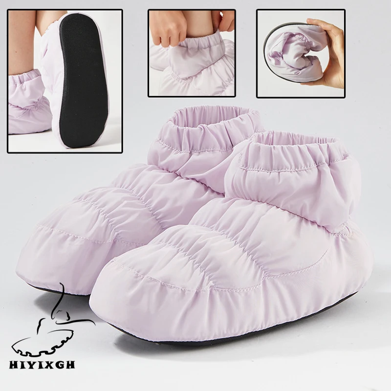 

Новые женские балетки, теплые танцевальные ботинки для девочек, осенне-зимние балетки на мягкой подошве, хлопковые противоскользящие балетки, тренировочная обувь