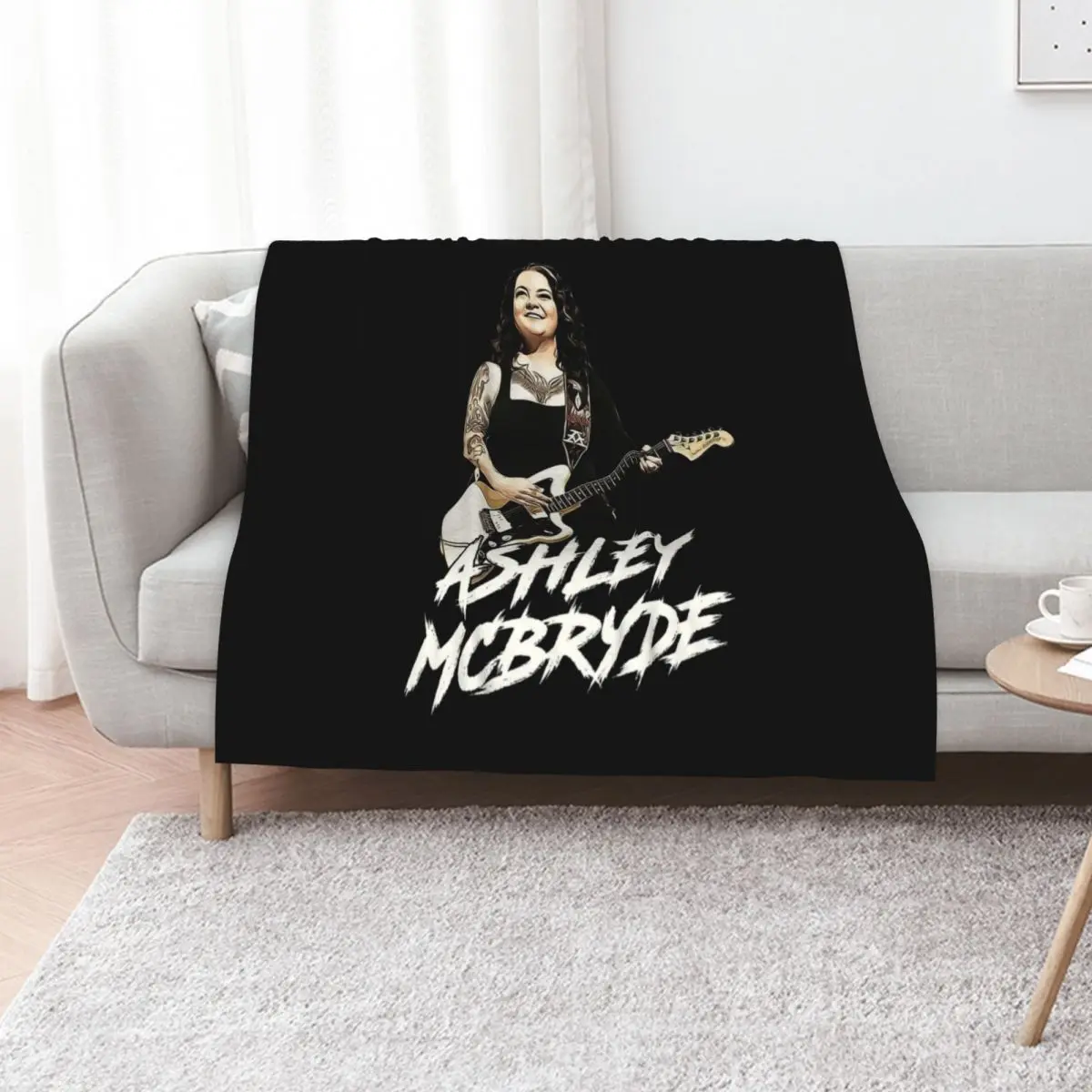 بطانية Ashley Mcbryde الفنية، بطانيات رمي كبيرة جدًا لأغطية سرير السرير، بطانيات ناعمة #1