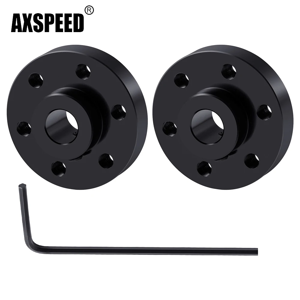 AXSPEED-acoplamiento de brida rígida de Metal de 6mm, acoplador de eje guía de Motor, conector de Motor, accesorios de rodamiento para piezas de modelo de coche de barco RC