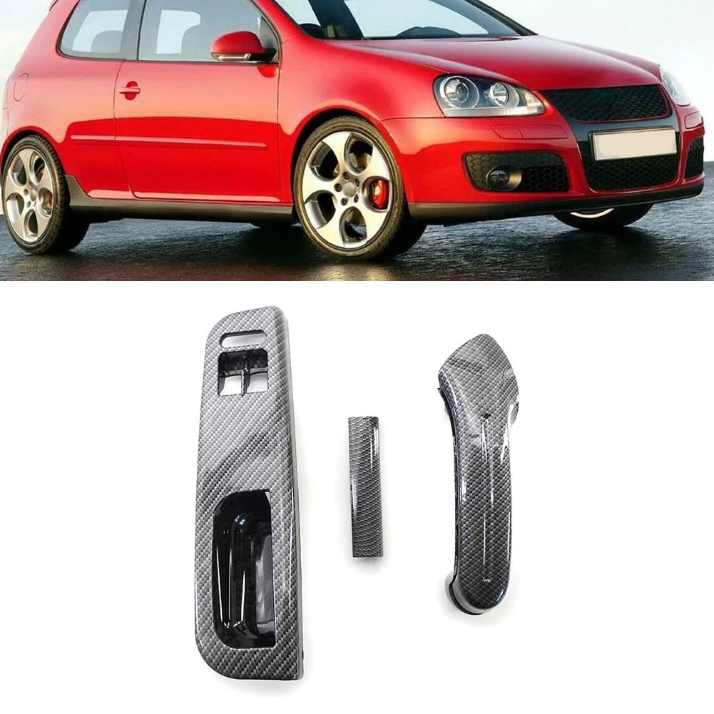 

Window Switch Control Panel Bezel Trim Inside Door Panel Handle Handle Cover Trim for VW Golf MK4 2DR LHD Accessories