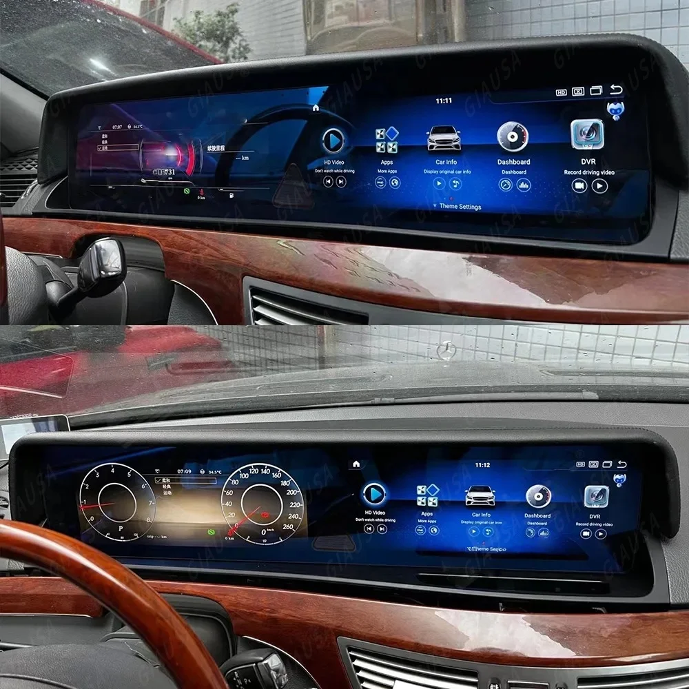 

New style Long Screen Car Radio For Benz S Class W221 CL W216 2005-2013 Car Multimedia Video Player GPS Navigation Carplay Unit