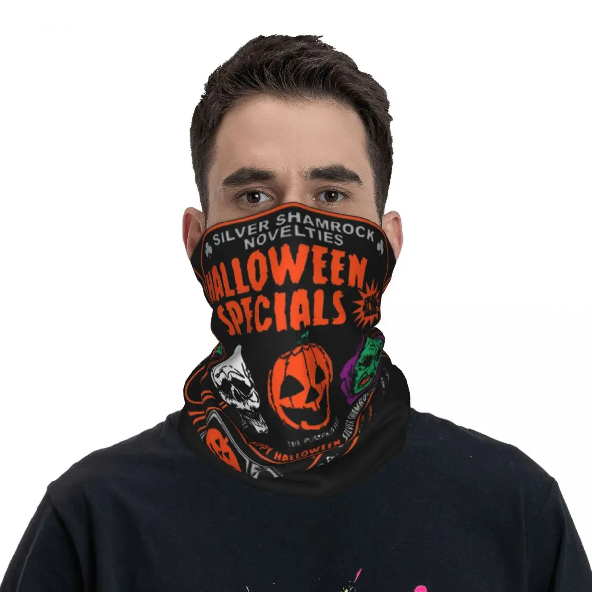 

Unisex Halloween Specials Season Of The Witch Bandana Accessories Neck Gaiter Printed Mask Scarf Warm Scarf For Hiking Windproof