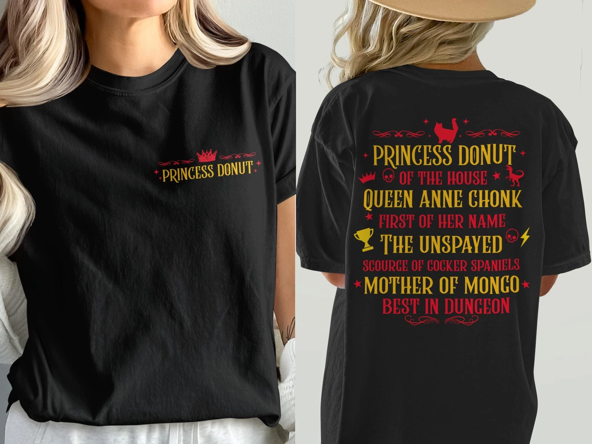 Princess Donut T-Shirt Cute Donut Shirt Princess Shirt Foodie Tee Unique Donut Design Sweet Treat Shirt Gift for Donut Lovers
