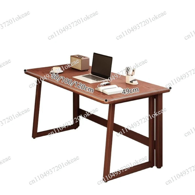 Small apartment folding desk integrated against the wall Chinese retro rectangular table