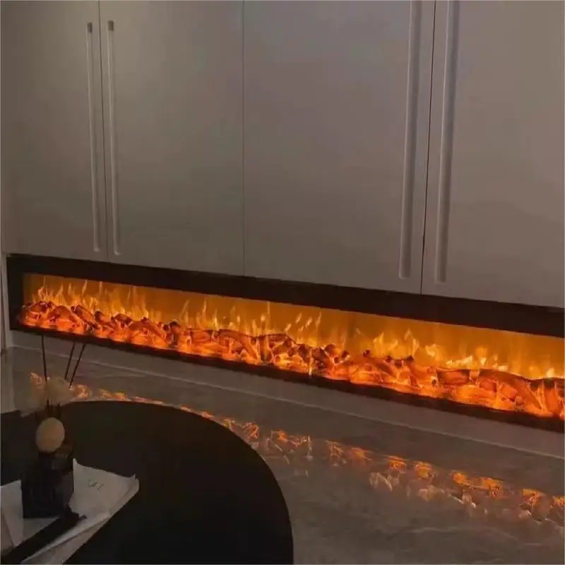 Household Standing Led Light Simulated Carbon Decorative Fireplace 3d Smart Artificial Fireplace For Indoor Use