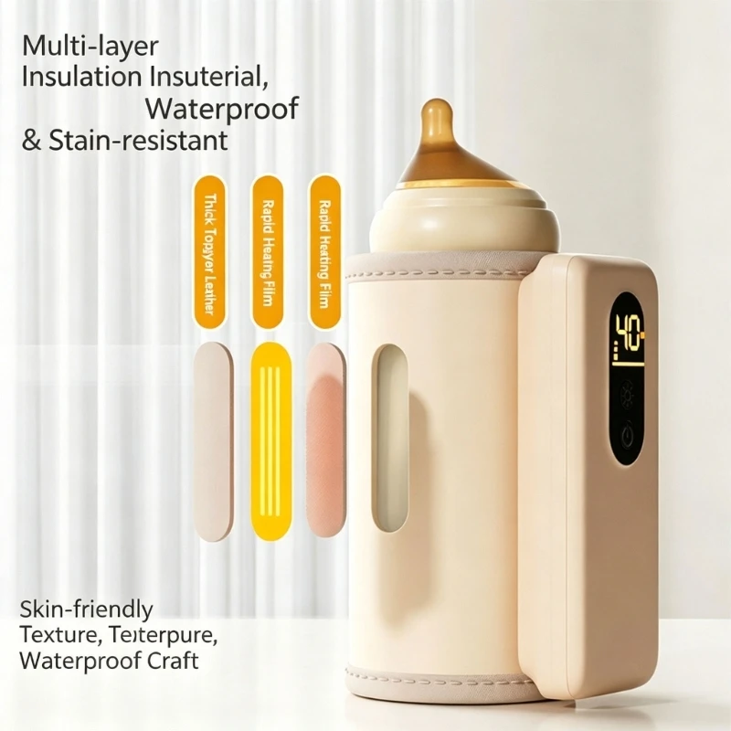 8000mAh Rechargeable Baby Bottle Heater Great For Indoor And Outdoor Use