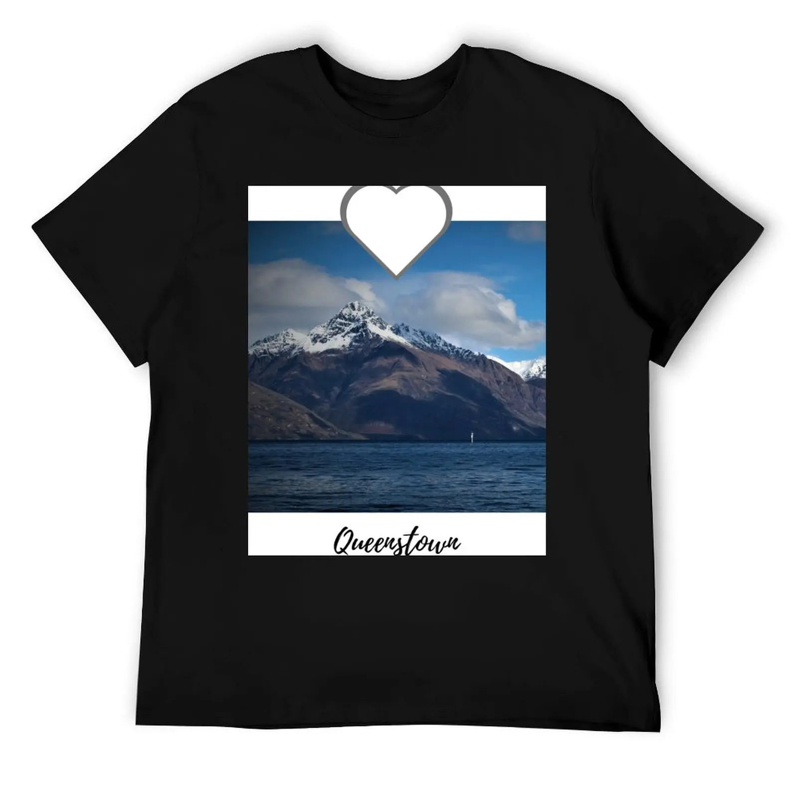 تي شيرت Queenstown تي شيرت للرجال بقصة ضيقة تي شيرت رجالي برسومات تي شيرت #1