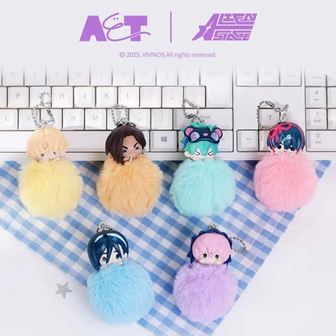 

Подлинная Alien Stage, новая бесплатная сцена, серия шариков для волос, глухая коробка, плюшевая подвеска, подарок на день рождения для девочек, милая сумка, подвеска, украшения