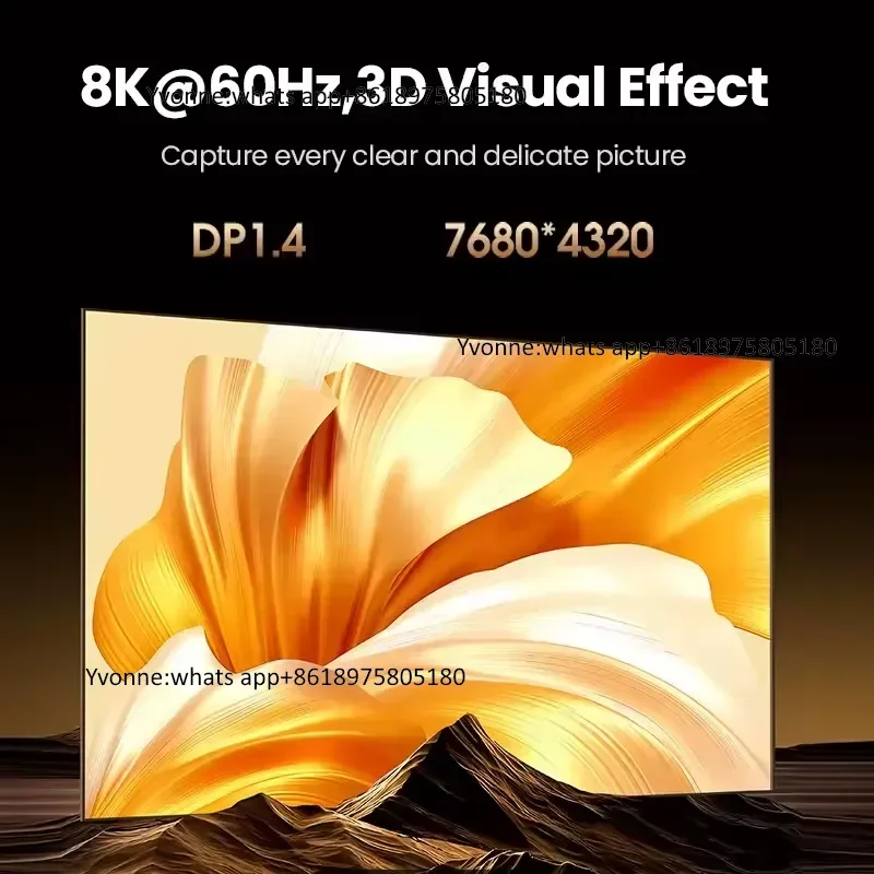 CM695 DP 1.4 Switch 8K 60Hz KVM Switch 2 PCs Sharing Display Printer Keyboard DP Cable Display Port Switcher Converter