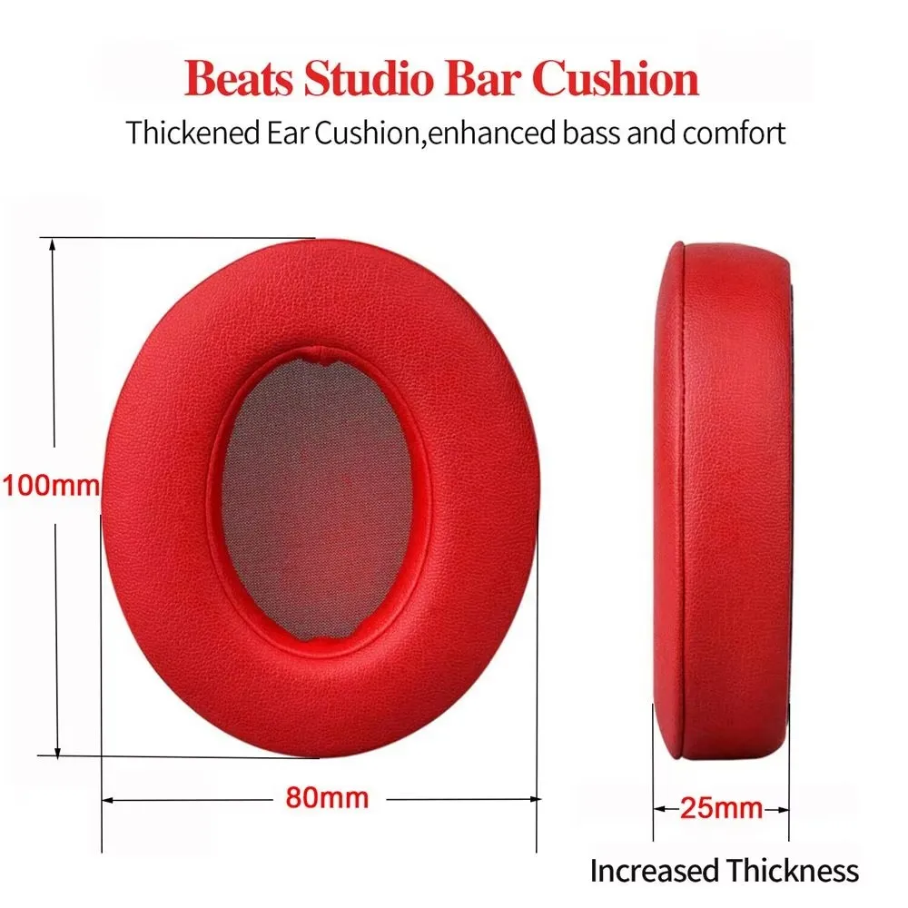 1 Pair Replacement Ear Pads For Beats Studio 2 3 Wired Wireless Headphone Earmuffs Ultra-soft Sponge Cushion Accessories image 4