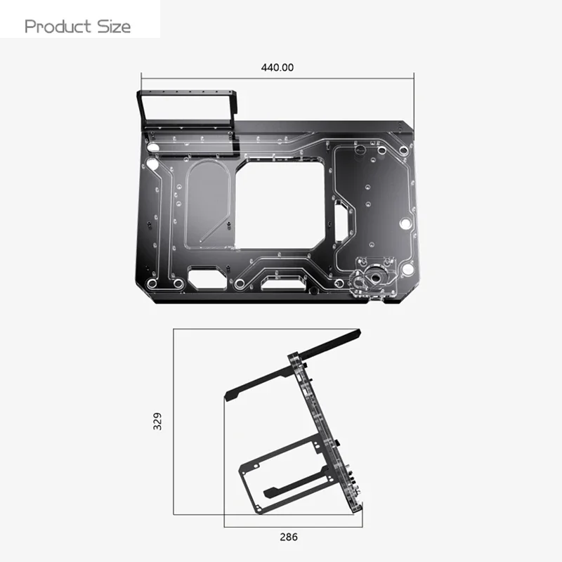 Bykski B-CEC-X Open Water Circuit Board Chassis All-aluminum Chassis Rack Diy Vertical and Horizontal Use