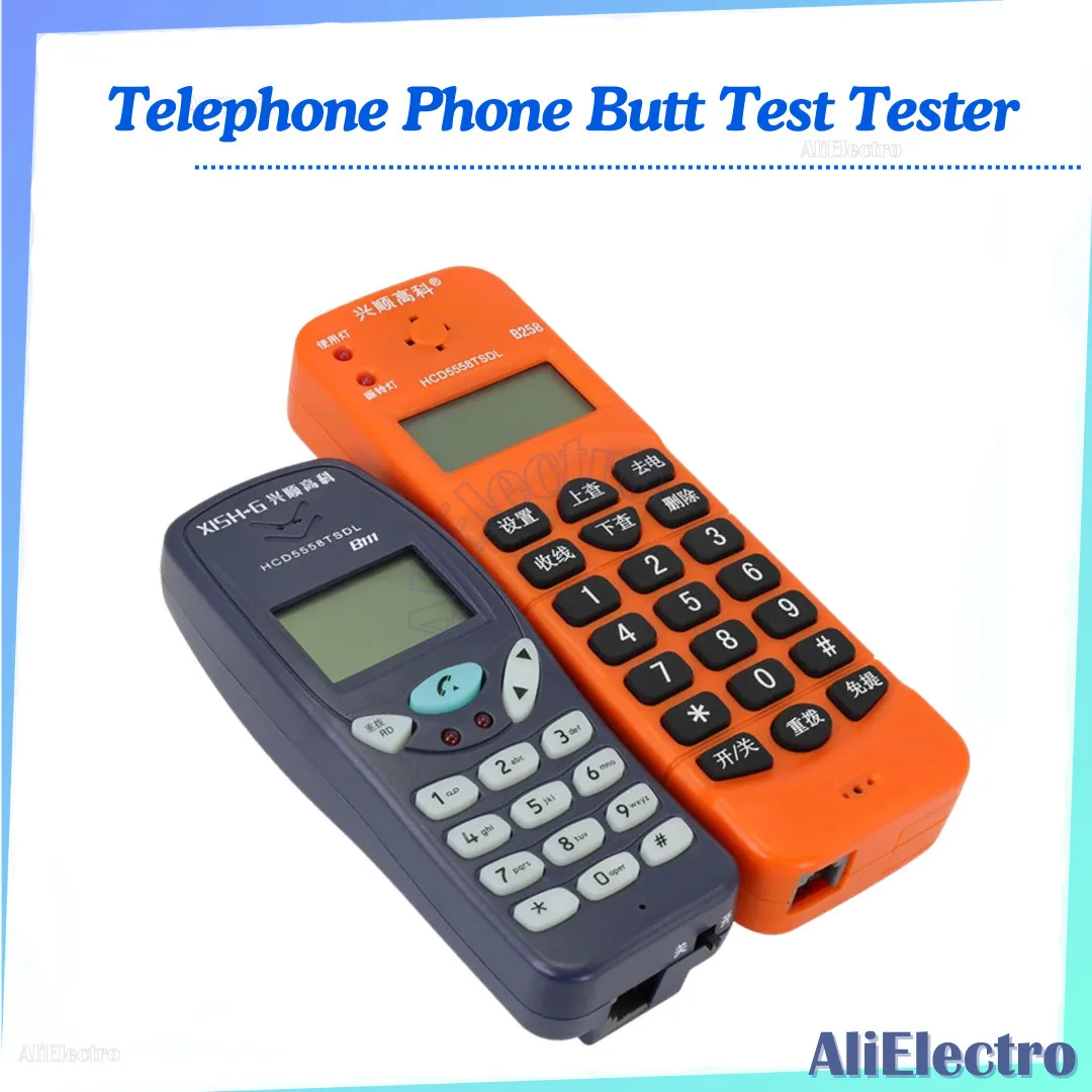 

Telephone Phone Butt Test Tester Telecom Tool Network Cable Set Professional Test Device Check for Telephone Line Fault