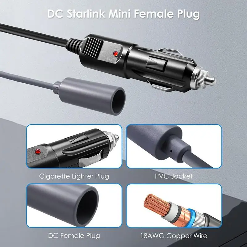 12V/24V to 30V 3.5A Boost Converter Power Cord for RV, Boat & Surveillance via Cigarette Lighter Adapter